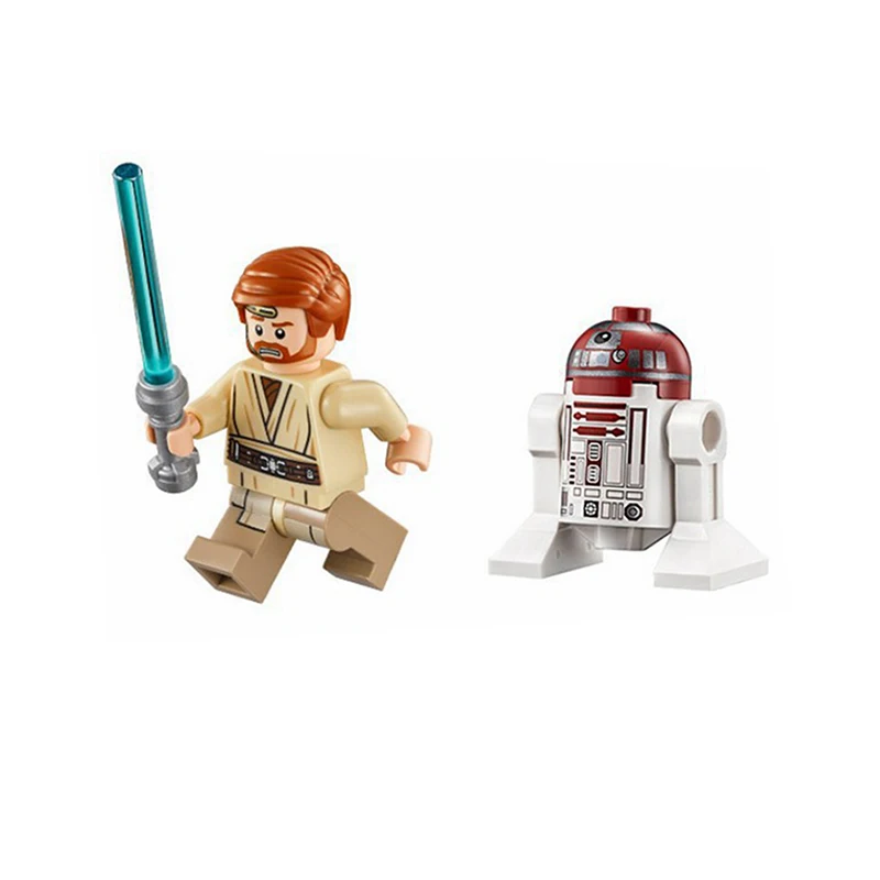 227 шт. Звездные войны захватчик джедаев Obi Wan собирает борцов-джедаев строительные