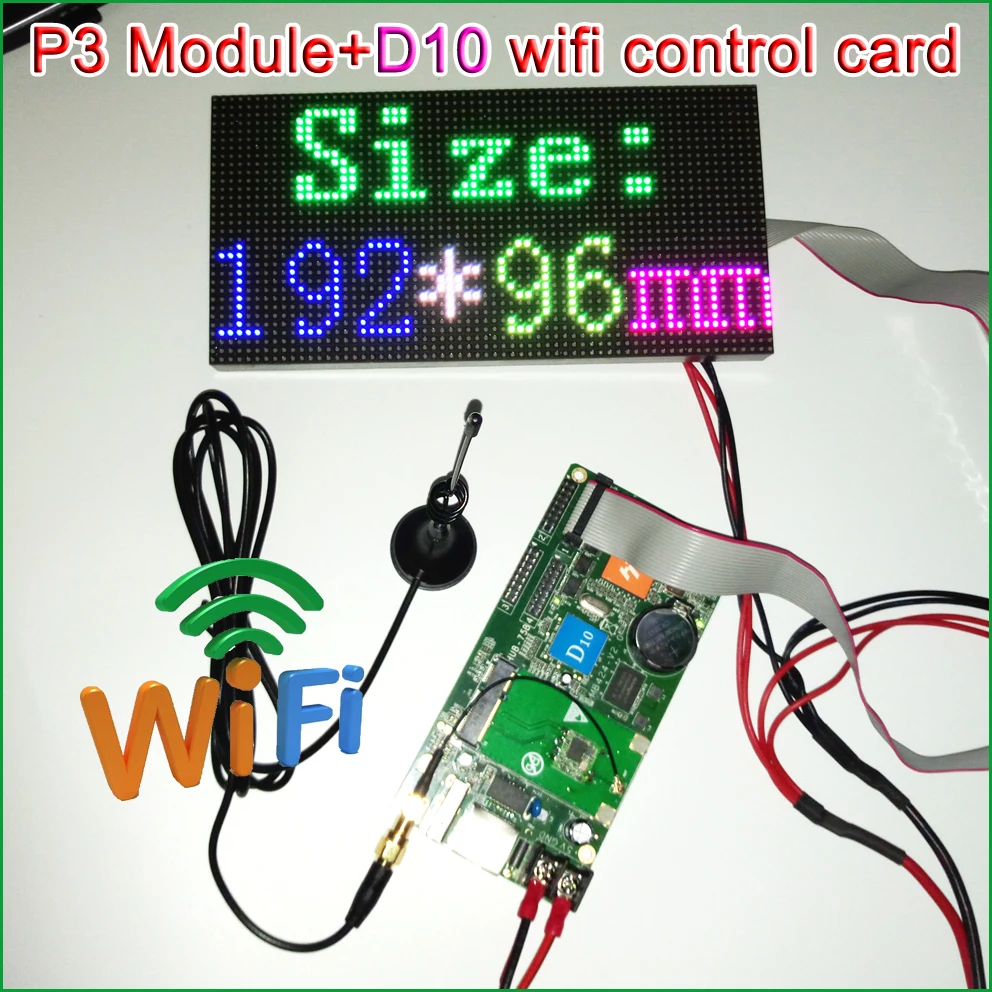 P3 Крытый полноцветный светодиодный модуль дисплея 192 мм x 96 64*32 пикселей SMD 3 в 1 RGB P4