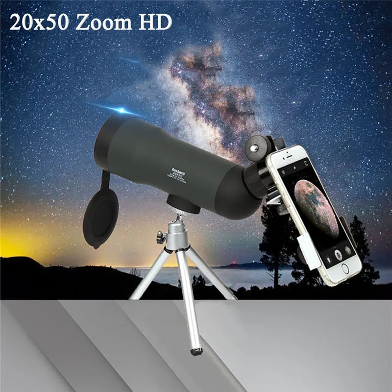 20X50 зум HD Монокуляр Открытый телескоп Ночь Версия Зрительная труба с Портативный