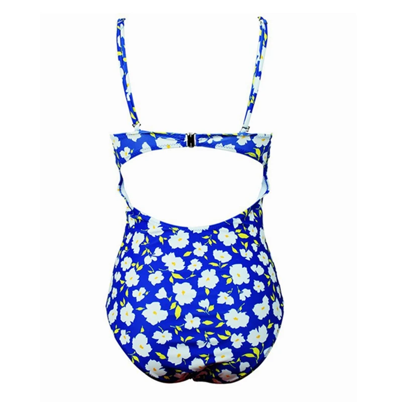 Бикини 2019 цветочный женский купальник с принтом цельный пуш ап v образным вырезом