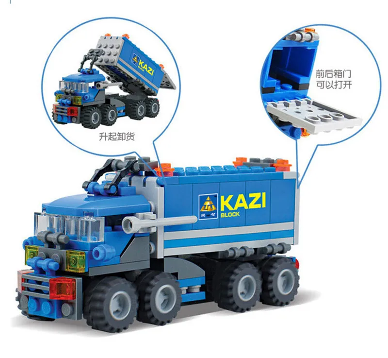 Kazi Legoingly City Car Dumper Truck Building Block 163pc Bricks Educational Construction DIY Birthday Toys For Children | Игрушки и