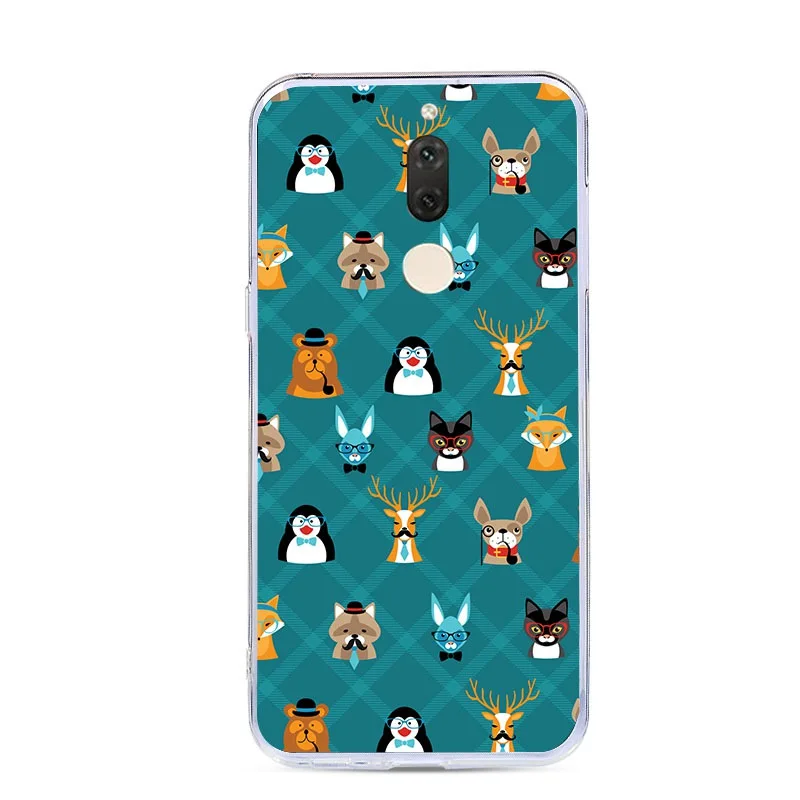Мягкий ТПУ чехол для Huawei Mate 10 Lite 5 9 &quotпрозрачный Рисунок силиконовые чехлы