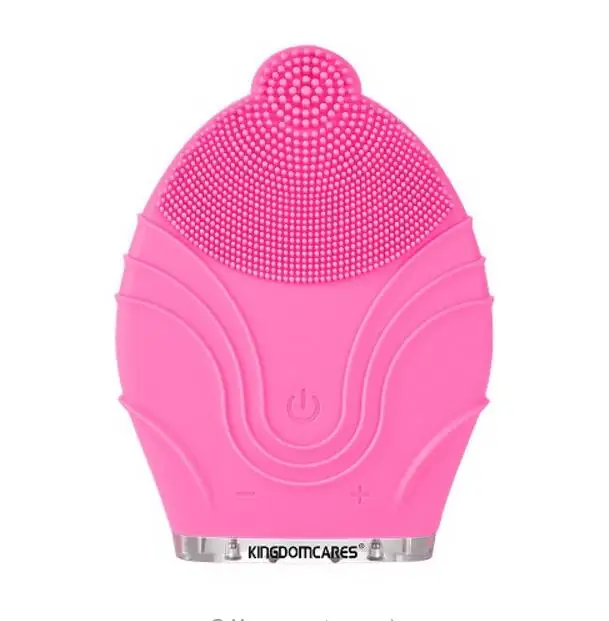 Feecy KD308 Rose KINGDOM CARES, Очищающий массажер для лица, Очищающий кожу, щетка, силиконовый, вибрационный скруббер, анти-Возрастная, Очищающий поры, средство для удаления черных точек KD308 - Цвет: Feecy KD308 Rose