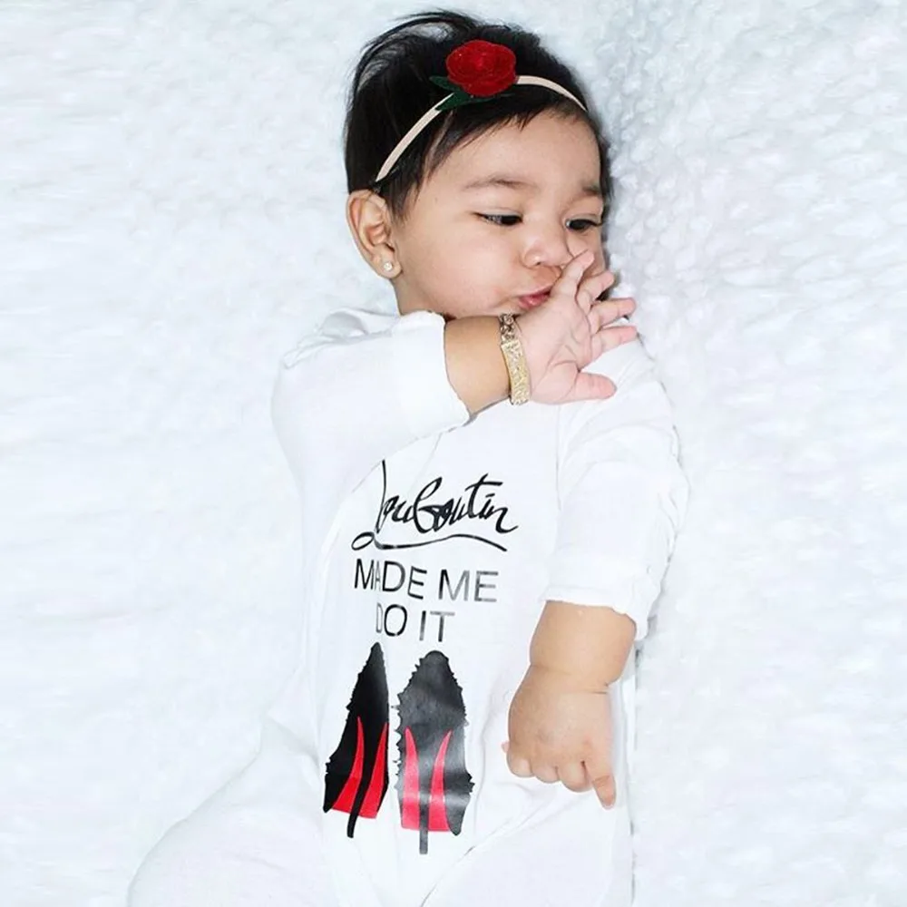 Комбинезон детский с длинным рукавом на высоких каблуках возраст 0 18 месяцев|romper