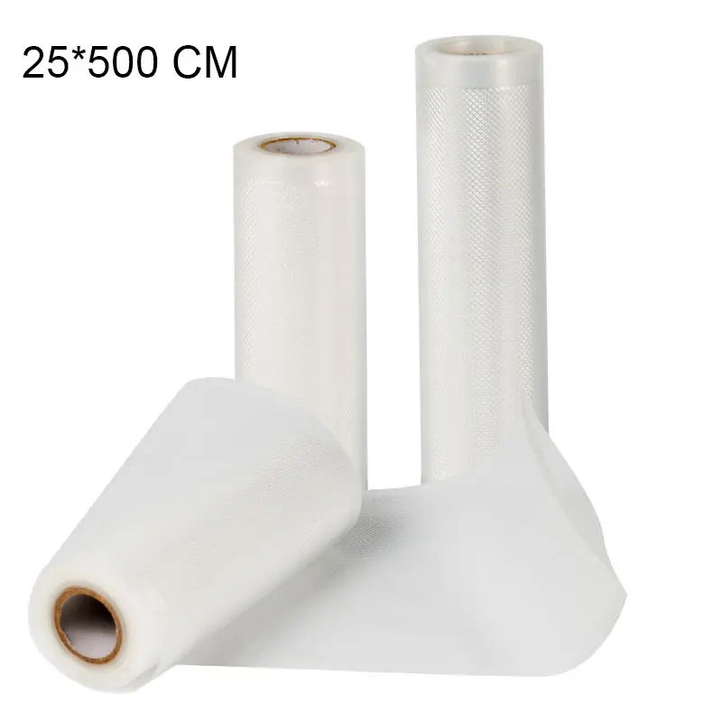 1 рулон 25*500 см вакуумные пакеты для хранения пищи Быстрая доставка вакуумный