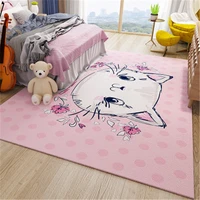 cartoon kitty pink rug kids room carpet children playmat tapis chambre enfant living room floor carpet and rugs for girls room