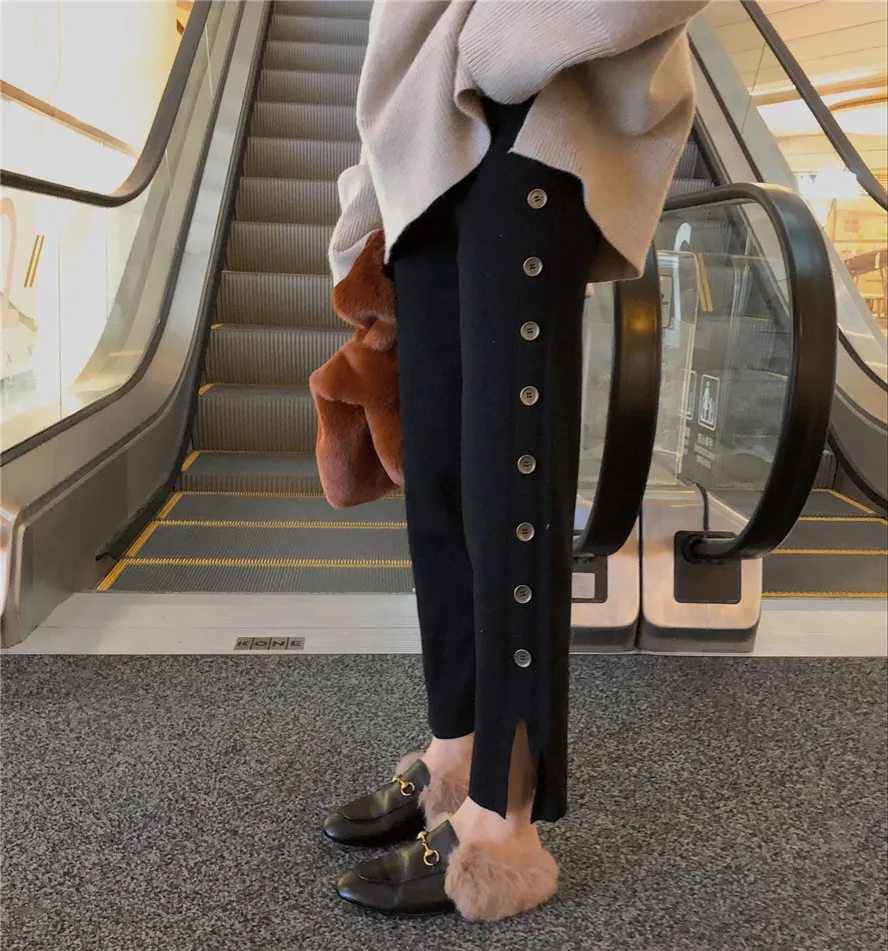 2019 autumn and winter loose solid color knitted warm sweater women sweaters pullovers (R3391) | Женская одежда