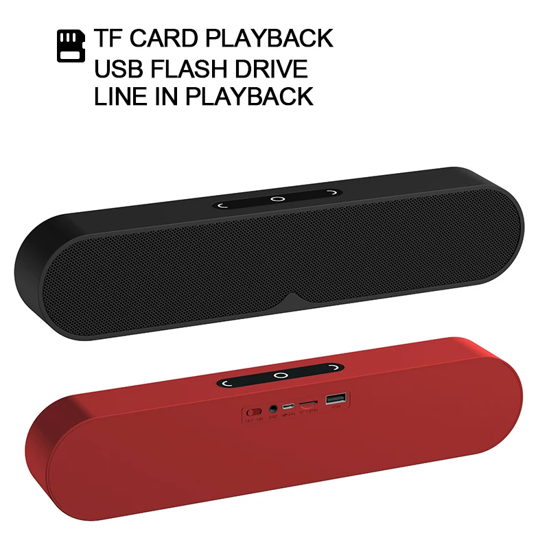 10 Вт большой мощности bluetooth-динамик тяжелый бас двойной динамик 2000 мАч питания