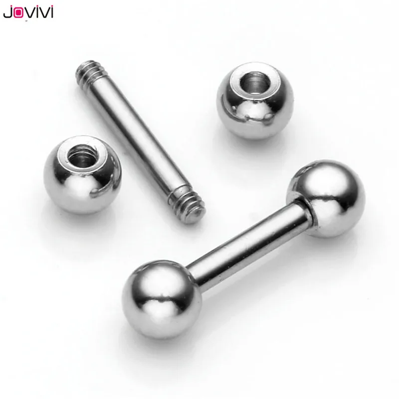 JOVIVI 16 г серьги из нержавеющей стали-гантели спиральный для хряща шпильки Tragus 6 мм