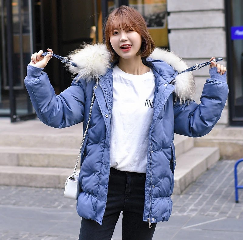 With Thicken Fur Collar New Winter Jacket Women Cotton Padded Outwear Female Coat Warm High Quality Ladies Parka