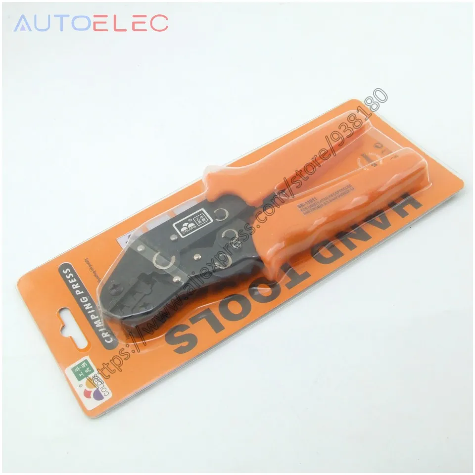 

SN-01C Ratchet terminal line pressing pliers Crimping Pliers 23-13 AWG insulated terminals mini european style SN SN01C