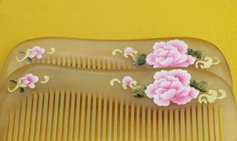 Высокое качество 13 см Натуральная Роговая расческа для волос уход за здоровьем