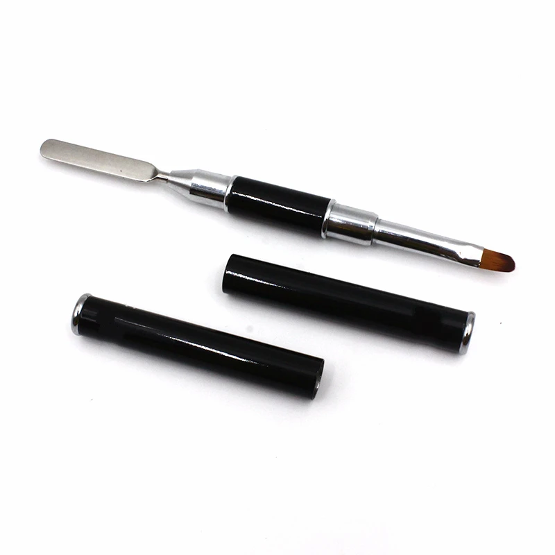 

Double Head Nail Art Brush Spatula Pen Painting Drawing Dotting Emboss Manicure Round 2 Way Makeup Mix Rod New Dual Tool Gift