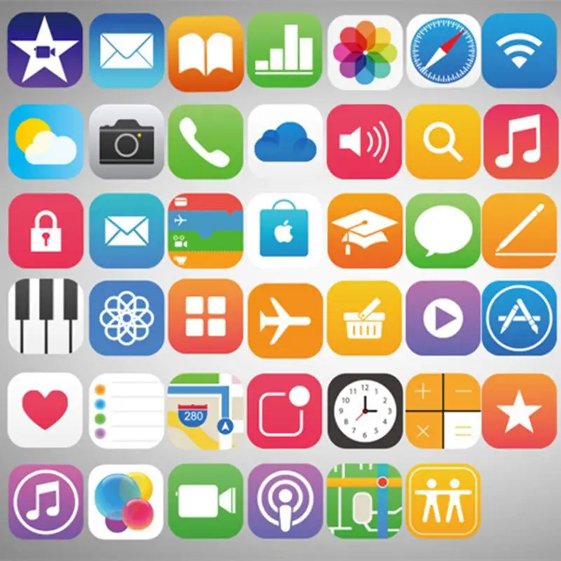 51 шт./лот наклейки-граффити с иконами приложений для ноутбука чемодана