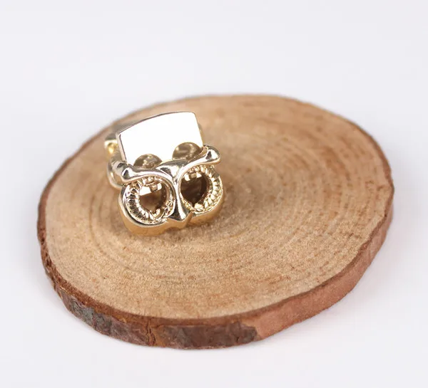 100piece Gold Tone Metal Stopper Toggle Owl Buckle Rope Clamp Cord Locks Drawstring Stops End Button with 2 holesfor Bags/NK226 | Дом и сад