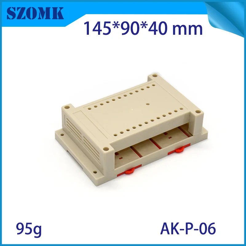 1 шт. din рейка корпус с разъемом diy инструмент коробка 145*90*40 мм plcc