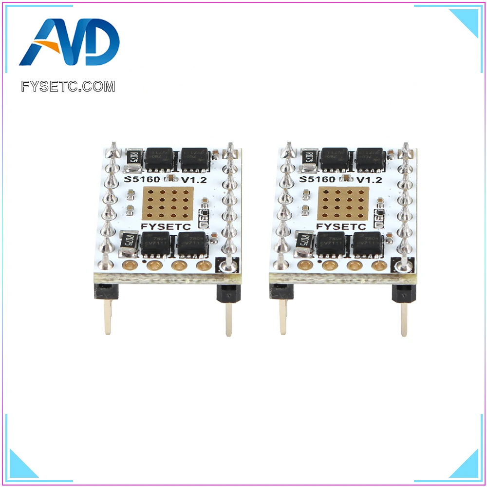 2 шт. TMC5160 V1.2 Драйвер шагового двигателя S5160 SPI бесшумный драйвер StepStick для 57 F6 SKR V1.3