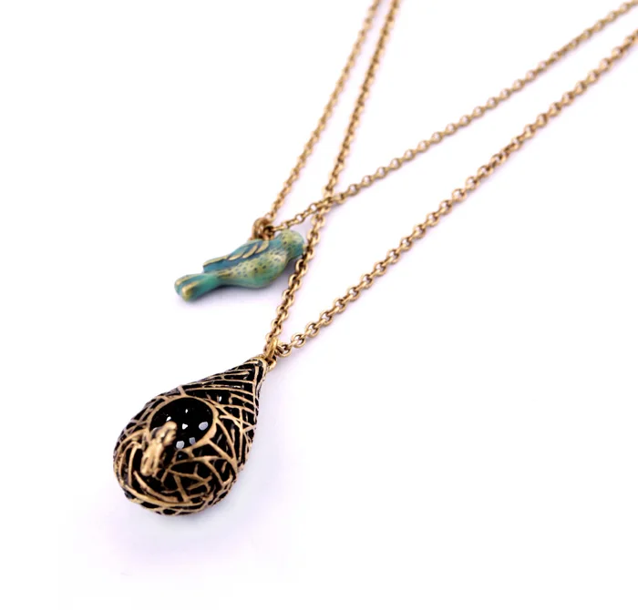 Vintage Double Layer Women Necklaces Charms TN ABC | Украшения и аксессуары