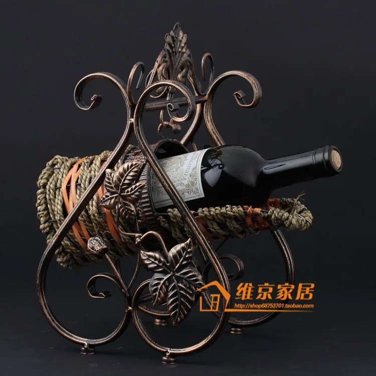 

Swing wine aircraft, wrought iron wine frame, creative bottles