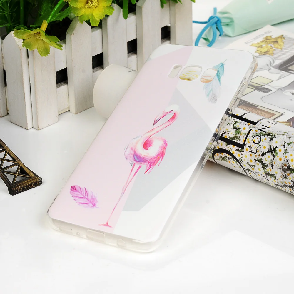 Прекрасные расписные мягкий чехол TPU для Капа samsung Galaxy S8 plus Симпатичные