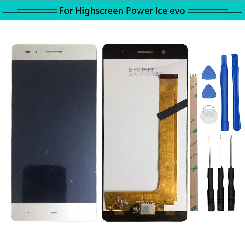 Протестировано 1 шт. для Highscreen Power ICE evo Полный ЖК дисплей в сборе комплекте с