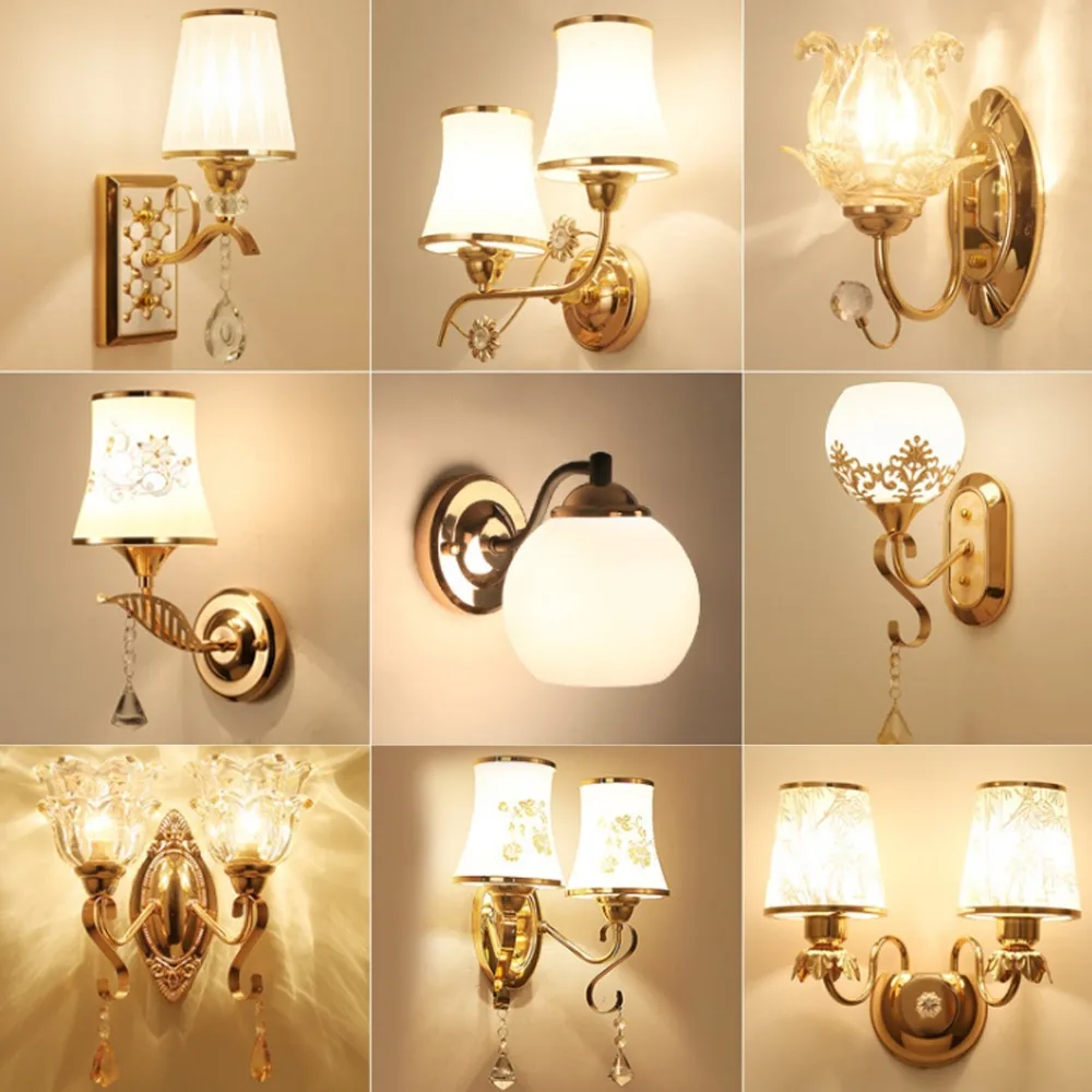 Modern Minimalist Led Crystal Wall Light Lamp For Bedroom Living Room TV Background Home Decoration B010 | Освещение