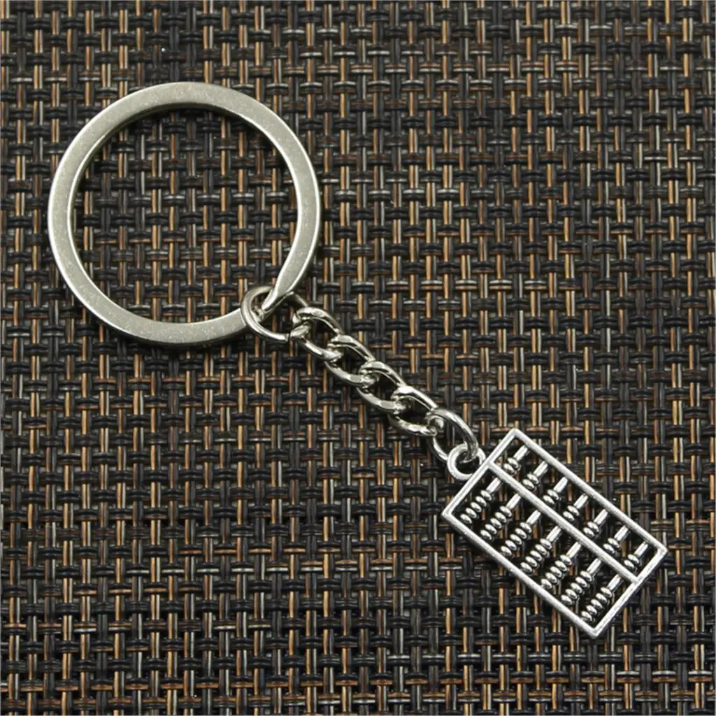 Модный брелок 25x12 мм двухсторонний Подвески счеты DIY для мужчин Jewelry ключи