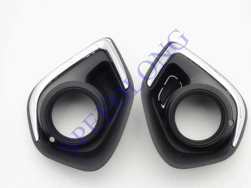 2 шт./пара хромированный передний бампер противотуманная фара крышка для Mitsubishi ASX