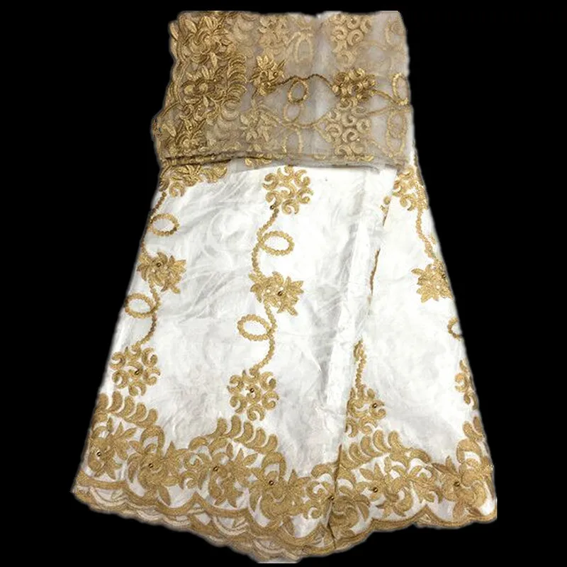 White lace fabric African cotton wholesale bazin riche getzner with Embroidery for wedding | Дом и сад