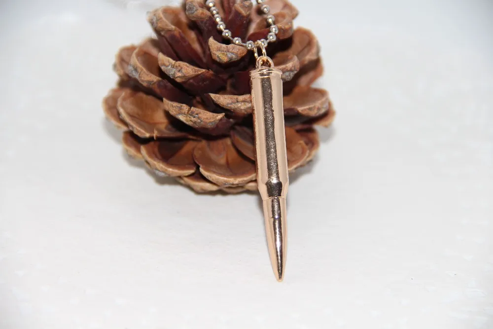 Модные ювелирные изделия Золотой шарм ожерельлье с пулей для мужчин|bullet necklace|fashion