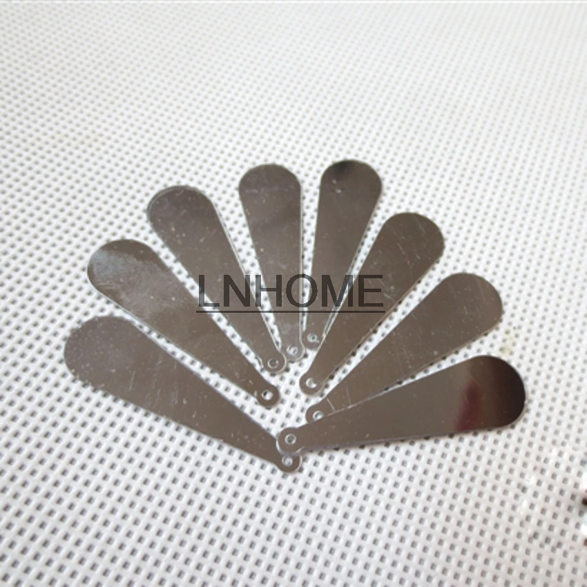400pcs/lot 10*35mm Long Baseball Bat Sequins PVC Flat With Side Hole Oval Belly Costume Dress Accessories Silver | Дом и сад