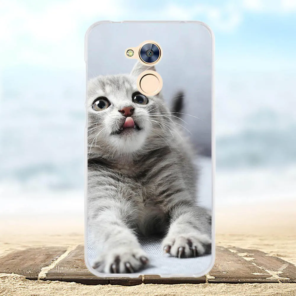 Чехол для Huawei Honor 6A силиконовый чехол чехлы симпатичная 3D сумка с животными Pro