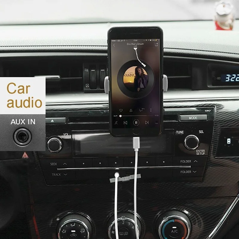 Type-C Type C до 3 5 мм Aux аудио кабель-адаптер автомобильный стерео динамик наушники