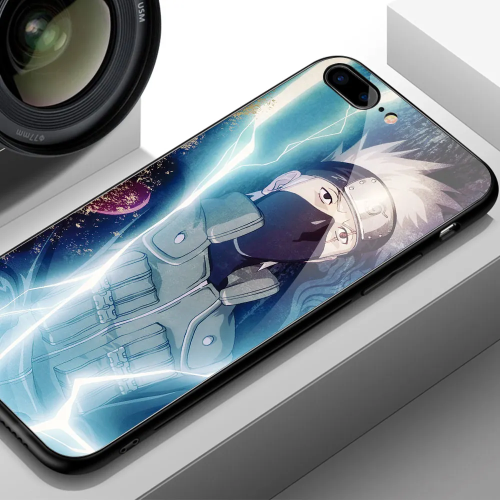Finder чехол для чехол iphone XR героя аниме «Наруто Какаси из аниме «закаленное Стекло жесткая накладка на заднюю панель для iphone 6, 6 S, 7, 8 plus X XR XS MAX 11 pro max