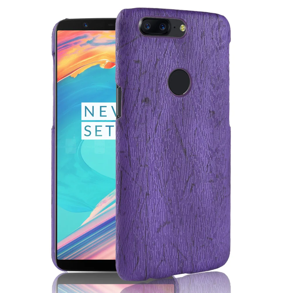 Новое поступление деревянный зернистый чехол для OnePlus 5 T на заднюю панель