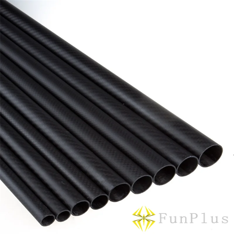 4pcs DIY OD 10mm X ID 6mm 500mm 3K Pure Carbon Fiber Tube 10 6 Tubes Twill Matte Tail Boom Quadcopter Arms | Игрушки и хобби