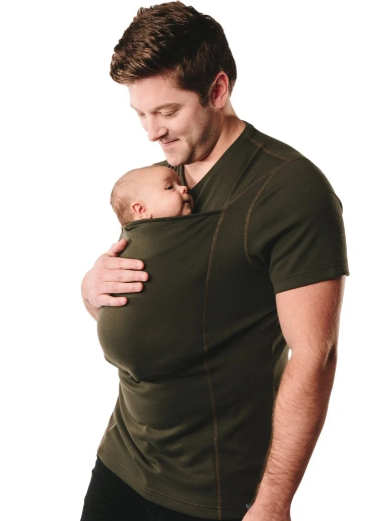 

Maternity Breastfeeding Clothes Multifunctional Kangaroo Tank Top Dad T shirt Nursing lactation Feed Clothes 2 Pregnant Women