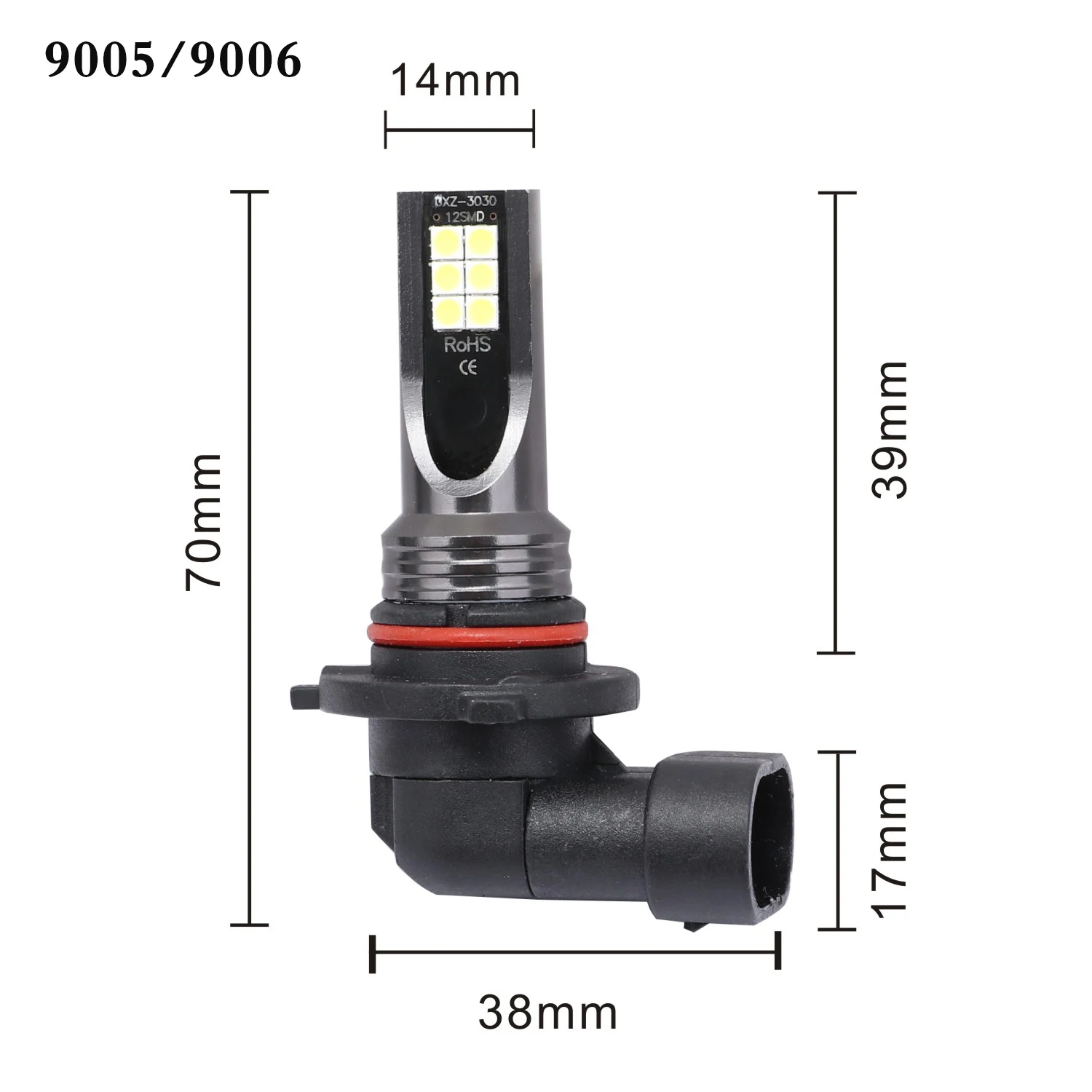 2 шт. светодиодный H1 H3 H4 H7 H8 H11 9005 HB3 9006 HB4 3030 SMD Туман светильник головной светильник светодиодный лампы 12V 8000Lm 6500K 24 Вт Авто Мото светильник s