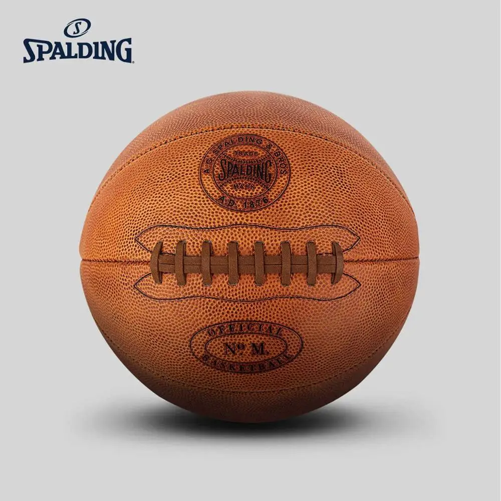 76-512Z SPALDING 125 юбилей баскетбольный Кожаный Размер 7# memory ball Global limited edition 76-512Z - Цвет: 76-512Z