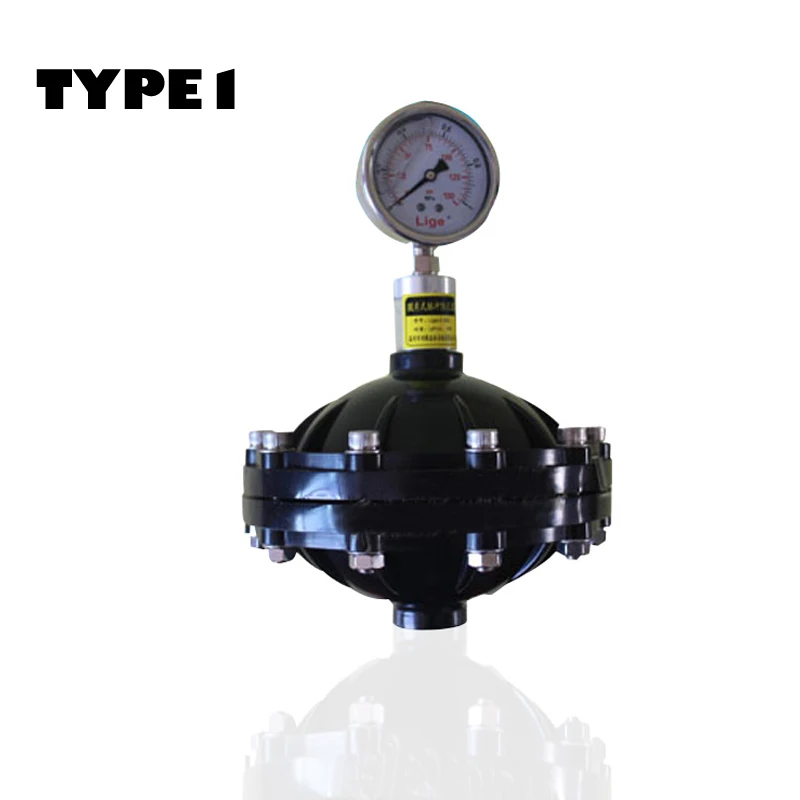 1/4 &quot0 35 л НПВХ амортизаторы для пульсации ДИАФРАГМЕННОГО ТИПА DN15 PVC PP