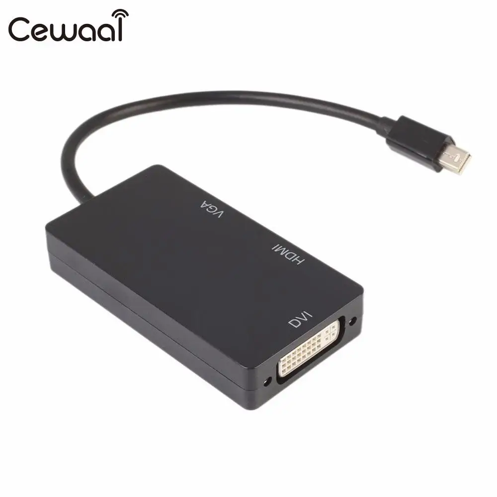 Cewaal VGA DVI Кабель-переходник адаптер проектора Mini Dp в HDMI преобразователь