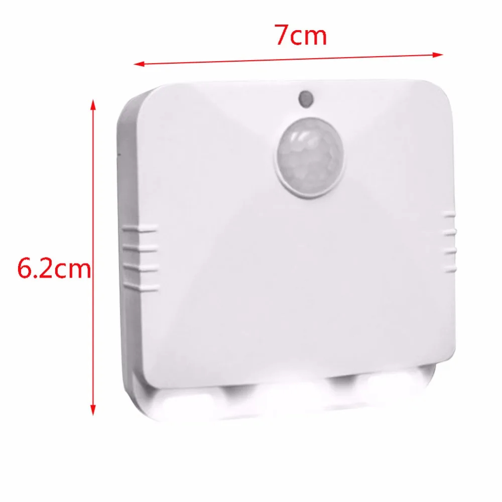 Новый 2 шт. беспроводной PIR Светодиодный светильник датчик движения Коридорная