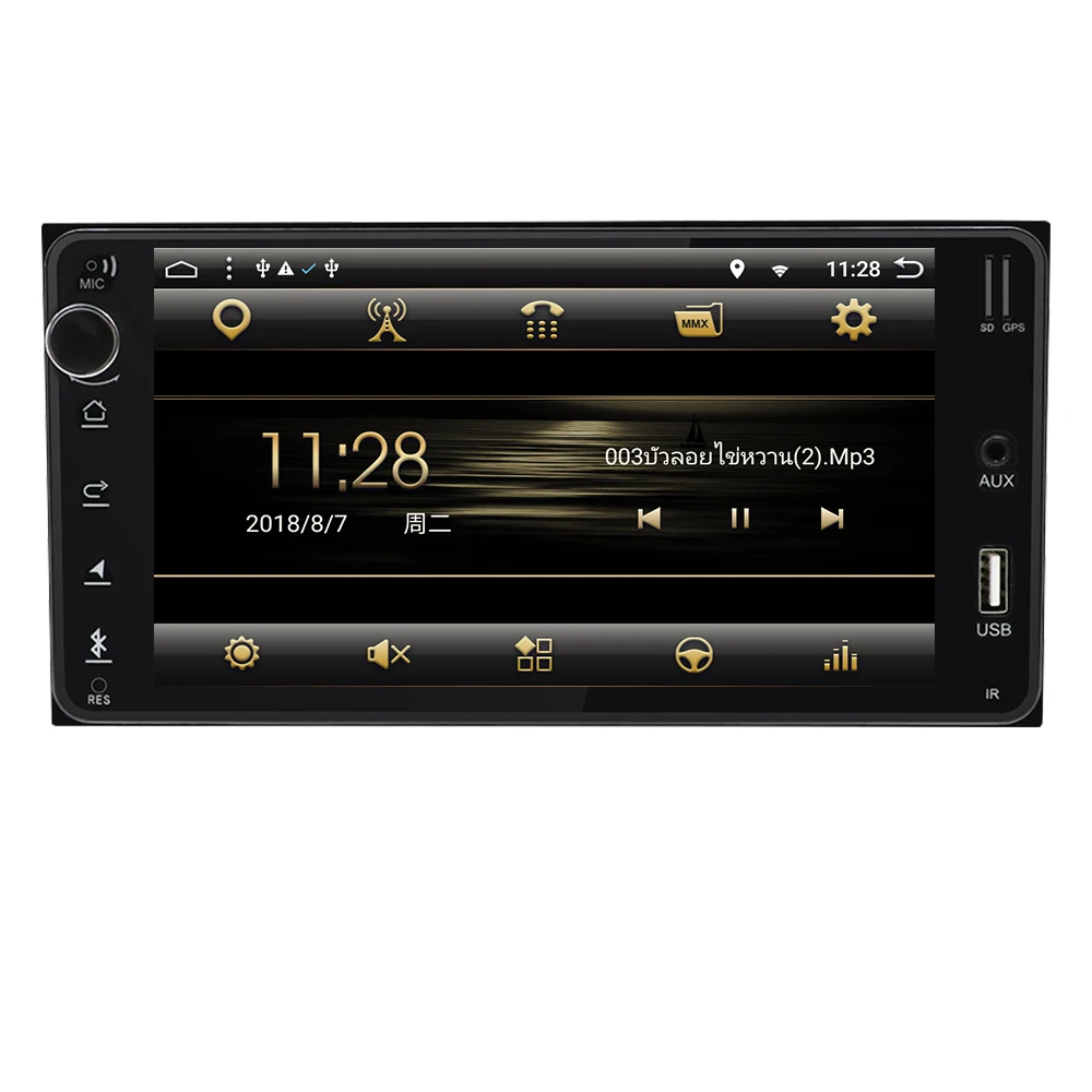 Eunavi 2din Android 9,0 Автомобильный мультимедийный Радио Стерео gps для Toyota Hilux VIOS старый Camry Prado RAV4 Prado 2003-2008 сенсорный экран