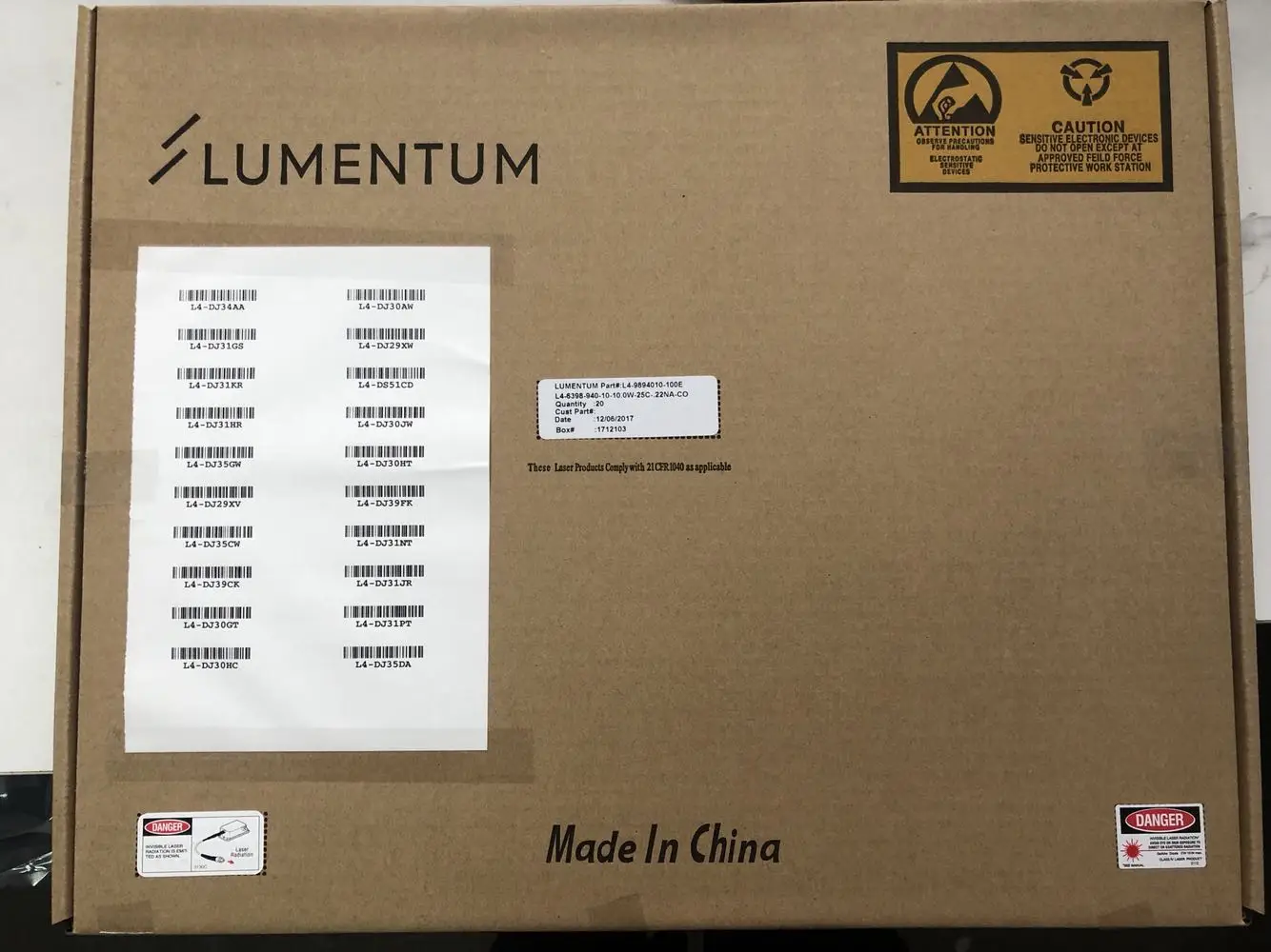 LUMENTUM 915 940nm10W JDSU Лазерная лампа|Детали устройств связи| |