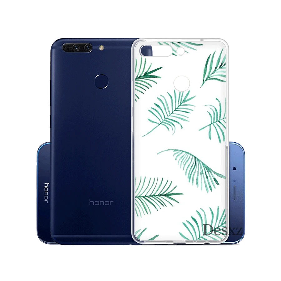 Чехол для телефона конфетный цвет художественный лист Huawei Honor Note 6A 6C 7A 7X 7C Pro 8 9 10 Lite