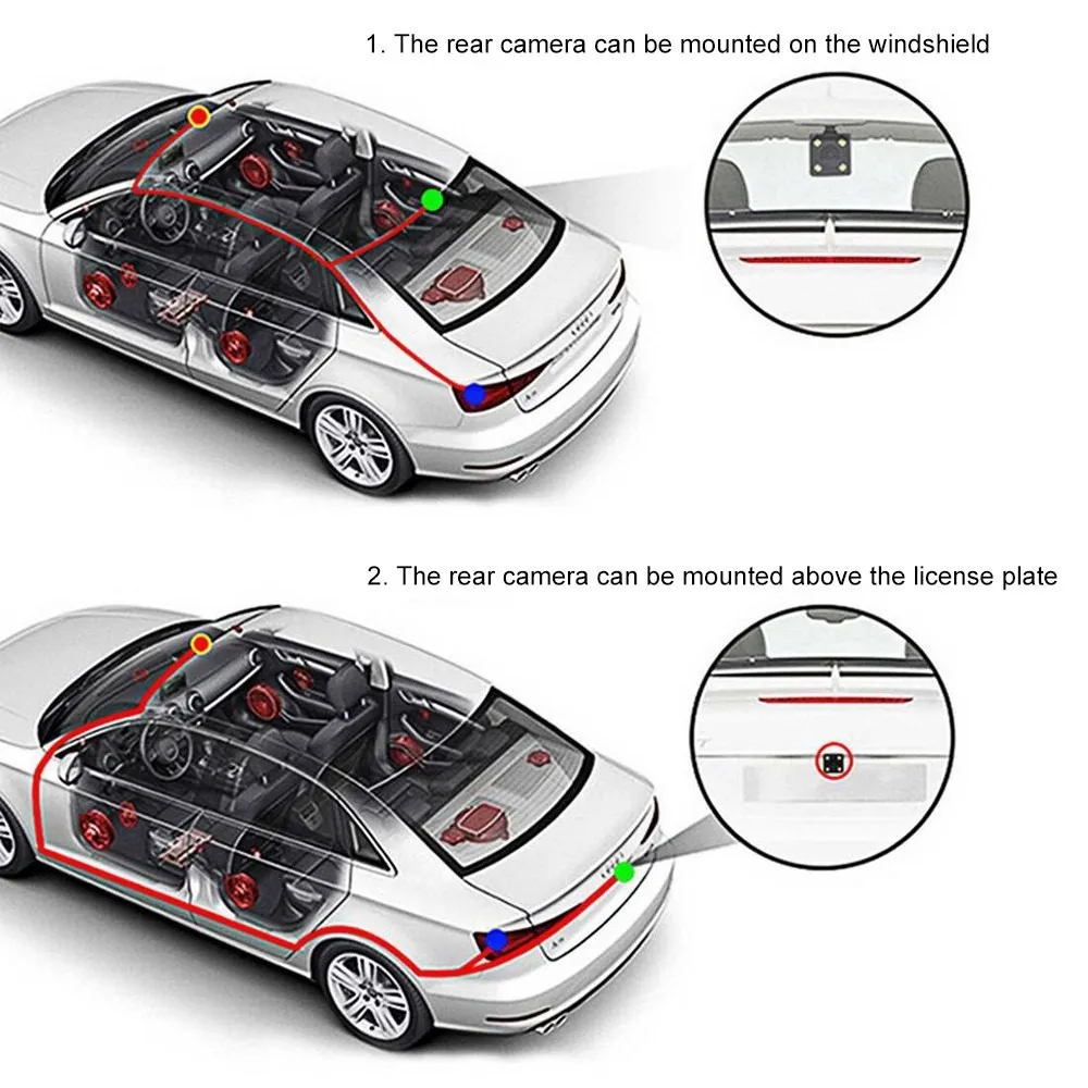 

Car DVR Camera 7 Inch 1080P HD Dual Recording IPS Touch Screen Car Driving Recorder 170 Degree Wide Angle Night Vision