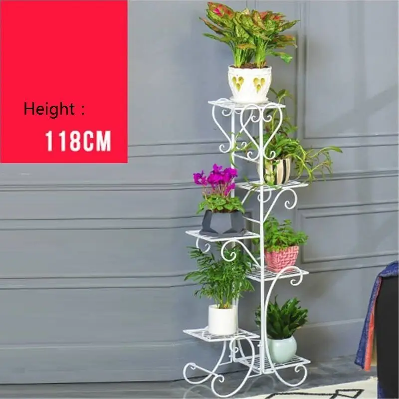 Number 2 Mensole Per Fiori Mensola Porta Piante Varanda полки Terrasse украшения Balcon Балконная полка цветок железная стойка - Цвет: Number 2