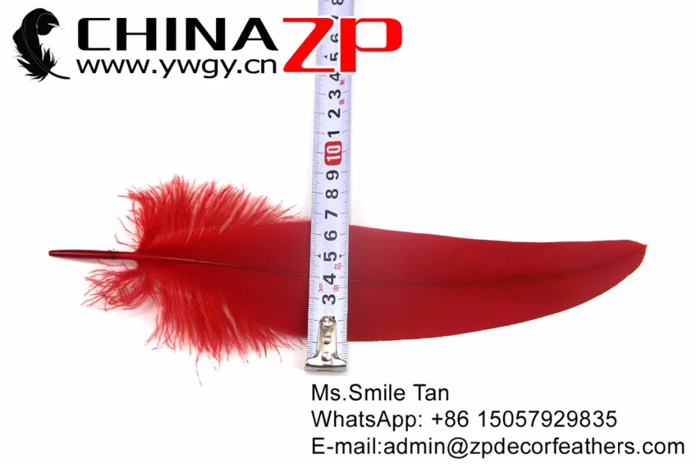 CHINAZP перо орла 100 штук 25 ~ 30 см (10 до 12 дюймов) Красный Орл танцевальные костюмы