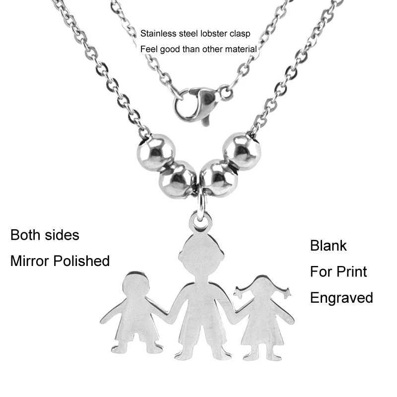 Ожерелье Simsim для семьи чокер из нержавеющей стали мальчиков и девочек