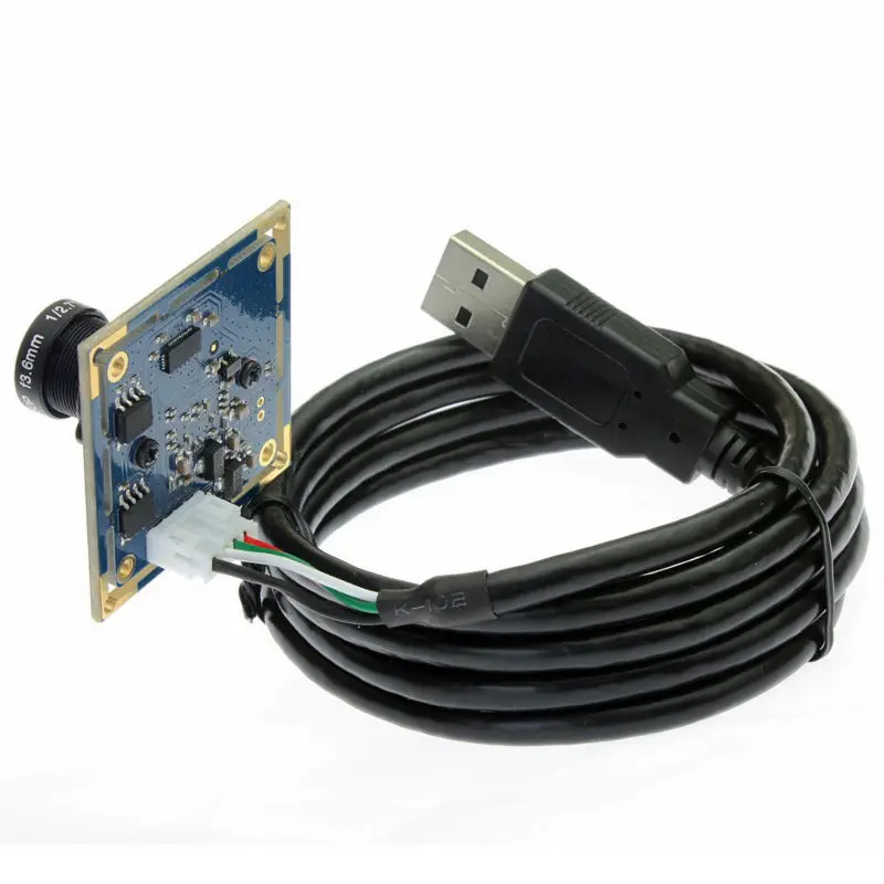 Модуль камеры ELP 1080p 2mp MJPEG micro OV2710 cmos usb 30fps/60fps/120fps веб камера с USB кабелем объектив 12